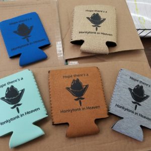 Koozies - Cool Mint, Blue, Grey, Burlap, Suede